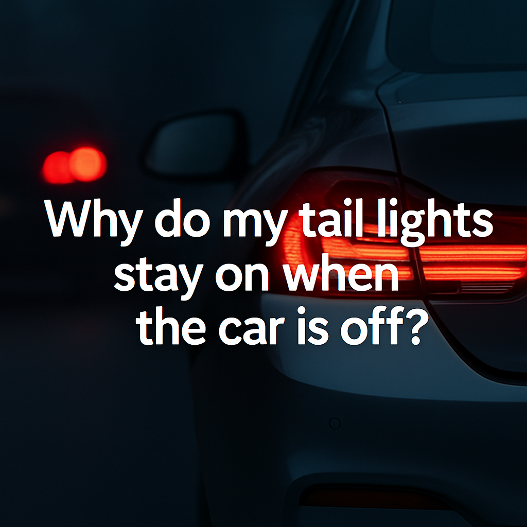 Why Do My Tail Lights Stay On When The Car Is Off?