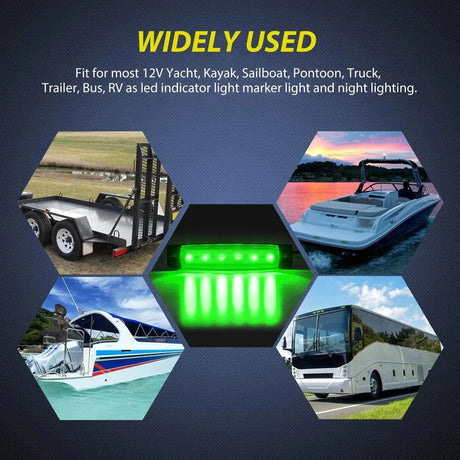 Nilight 3.8inch Boat Marker Lights (10pcs)