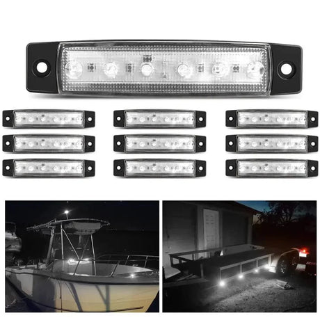 Nilight 3.8inch Boat Marker Lights (10pcs)