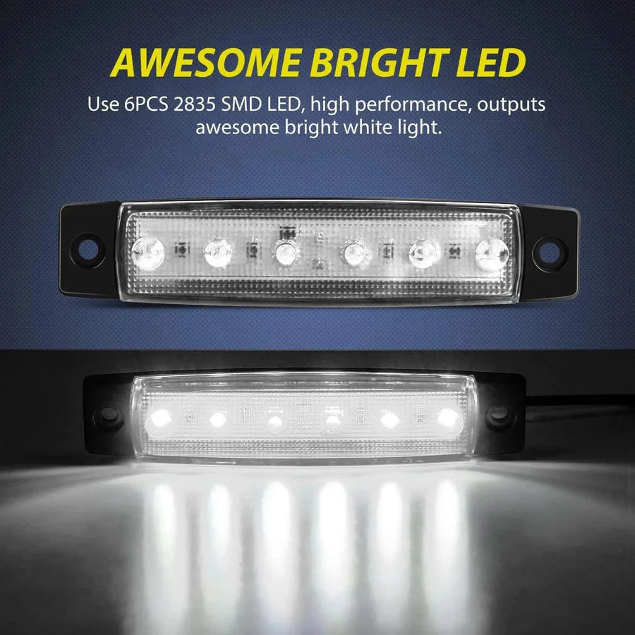 Nilight 3.8inch Boat Marker Lights (10pcs)