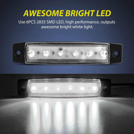 Nilight 3.8inch Boat Marker Lights (10pcs)