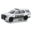 Green Light 2021 Chevrolet Tahoe Police Pursuit Vehicle PPV in White and Black General Motors Fleet Police