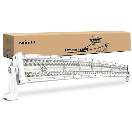 Nilight 33inch 768W Marine Boat Light Bar