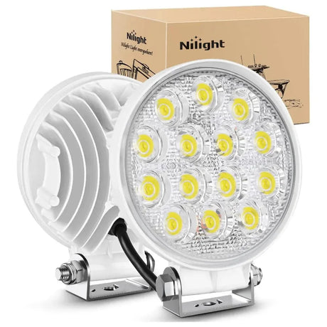 Nilight 4.5inch 42W Marine Boat Work Light (2pcs)