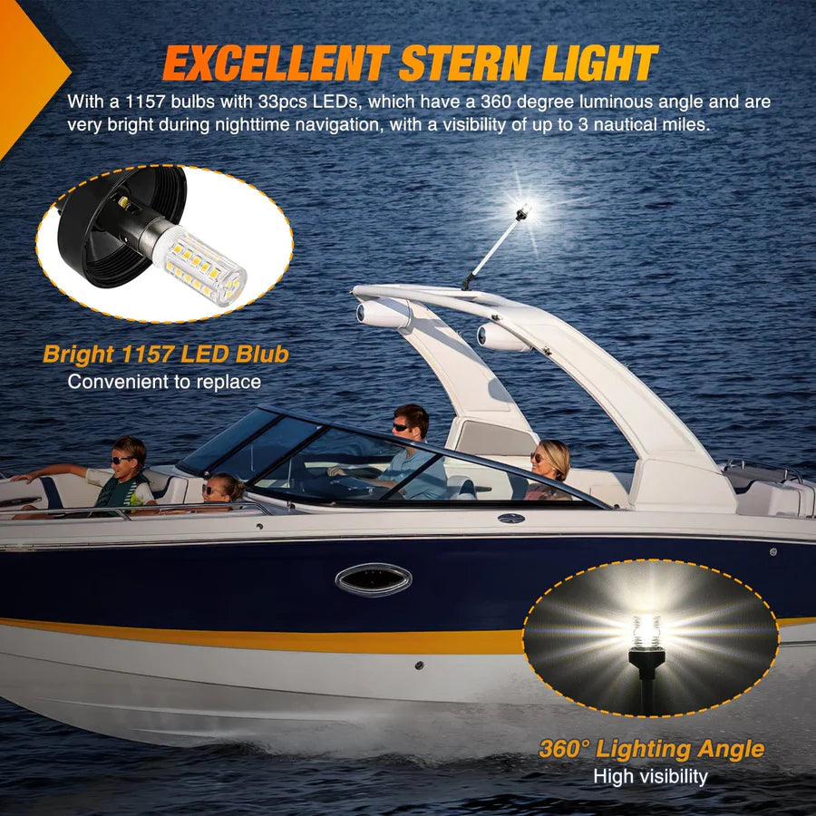 Nilight 24inch Folding Stern Light