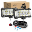 Nilight 5.5inch Side-Shooter 132W LED Light Bar (2pcs)