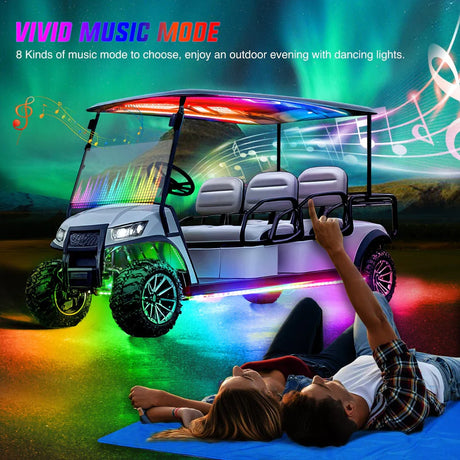 Nilight Underglow Kit for EZGO Yamaha Club Car