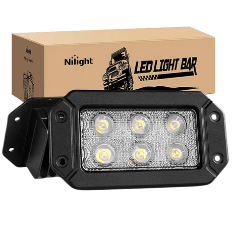 Nilight 6.2inch Recessed Work Light (2pcs)