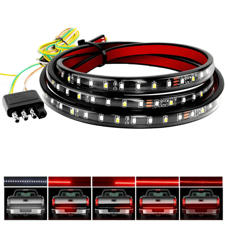 Nilight Tailgate Strip Red/White LEDs