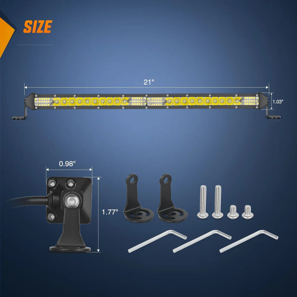 Nilight Ultra-Slim Spot/Flood Combo Light Bar