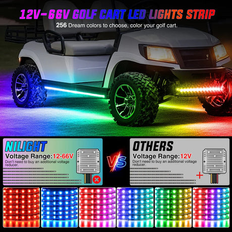 Nilight Underglow Kit for EZGO Yamaha Club Car