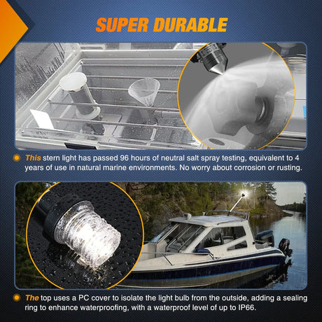 Nilight 24inch Folding Stern Light