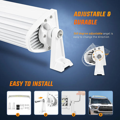 Nilight 42inch Marine Boat Light Bar