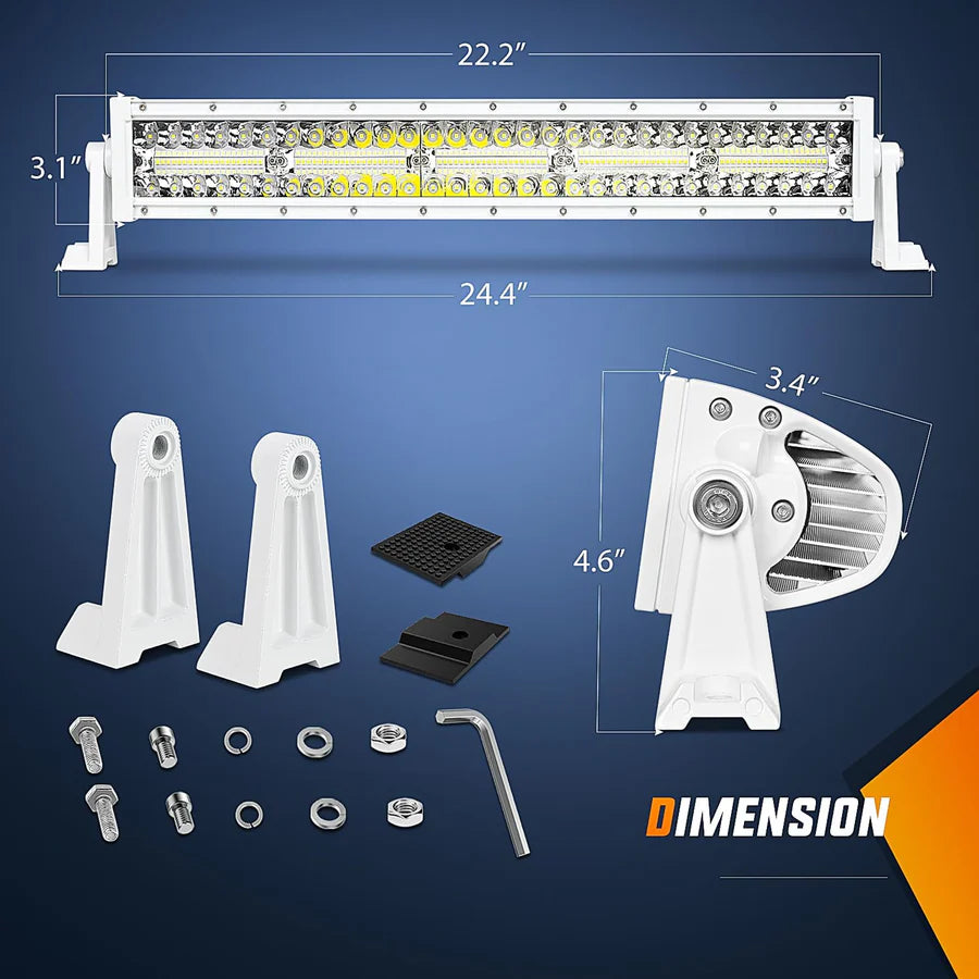 Nilight 22inch 480W Marine Boat Light Bar