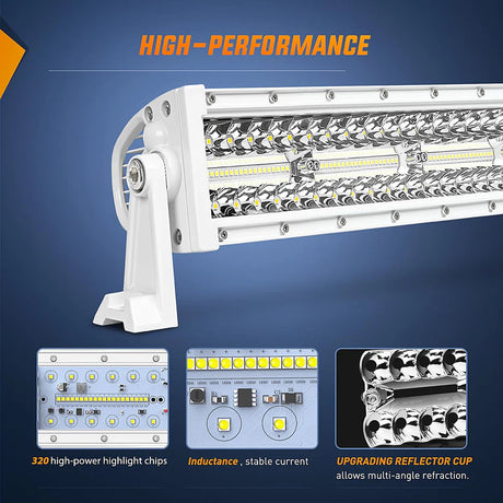 Nilight 42inch Marine Boat Light Bar