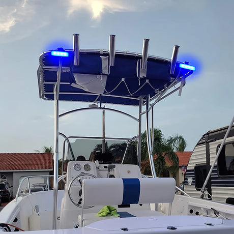 Nilight 6inch 72W Marine Boat Blue Work Light (2pcs)