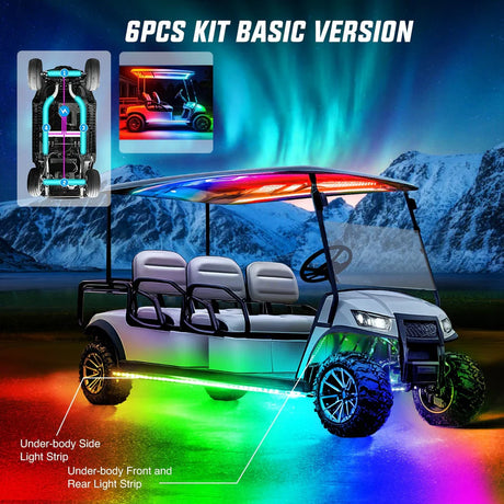 Nilight Underglow Kit for EZGO Yamaha Club Car