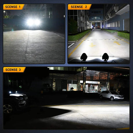 Nilight 4inch 60W Triangle Work Light (2pcs)