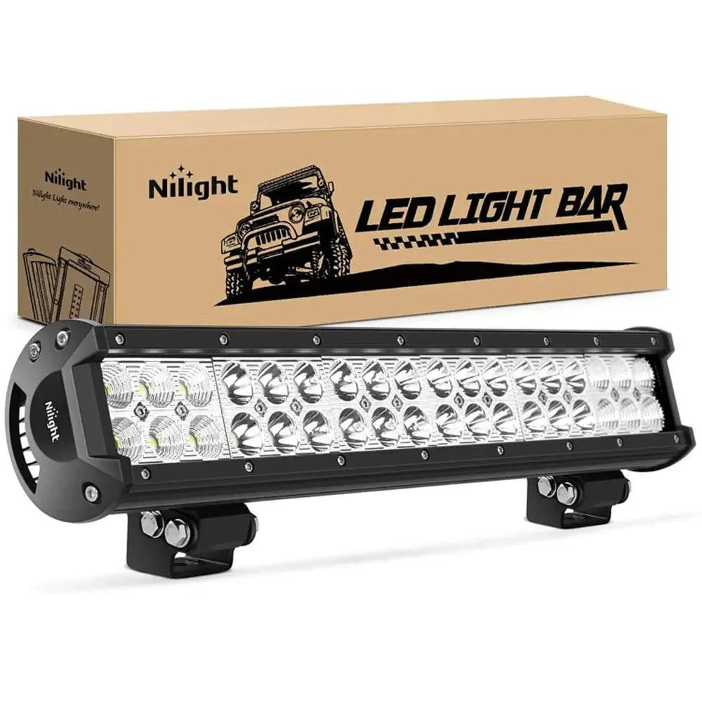 Nilight Double Row Spot/Flood Combo Light Bar