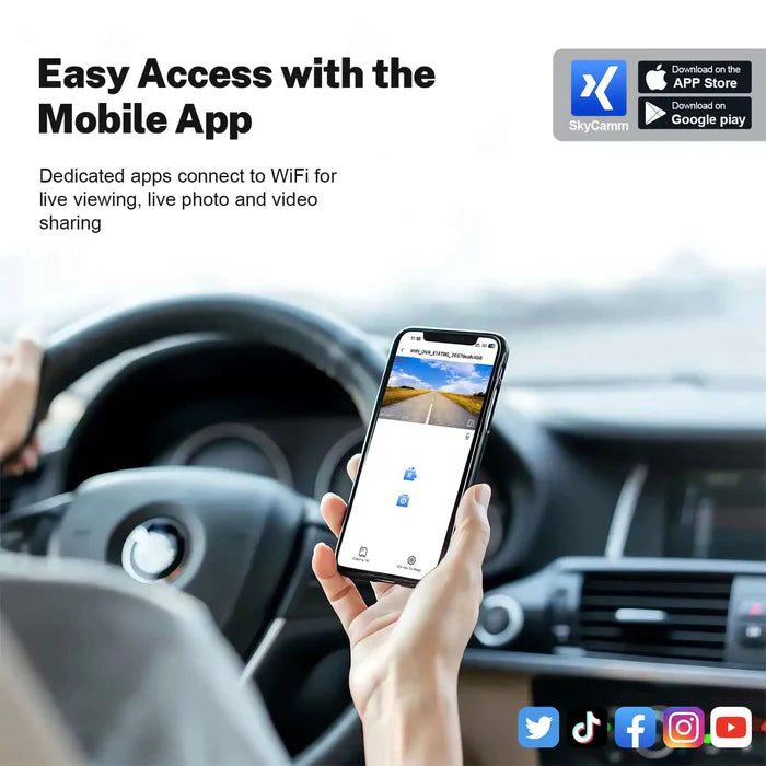 Mangoal 4K Dash Cam Custom fit for Dodge RAM