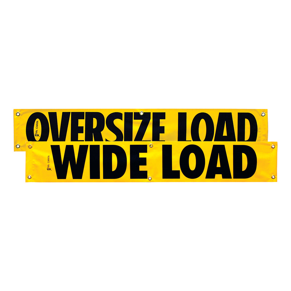 SafeTruck 12” x 72” Two-Sided Oversize Load/Wide Load Vinyl Banner