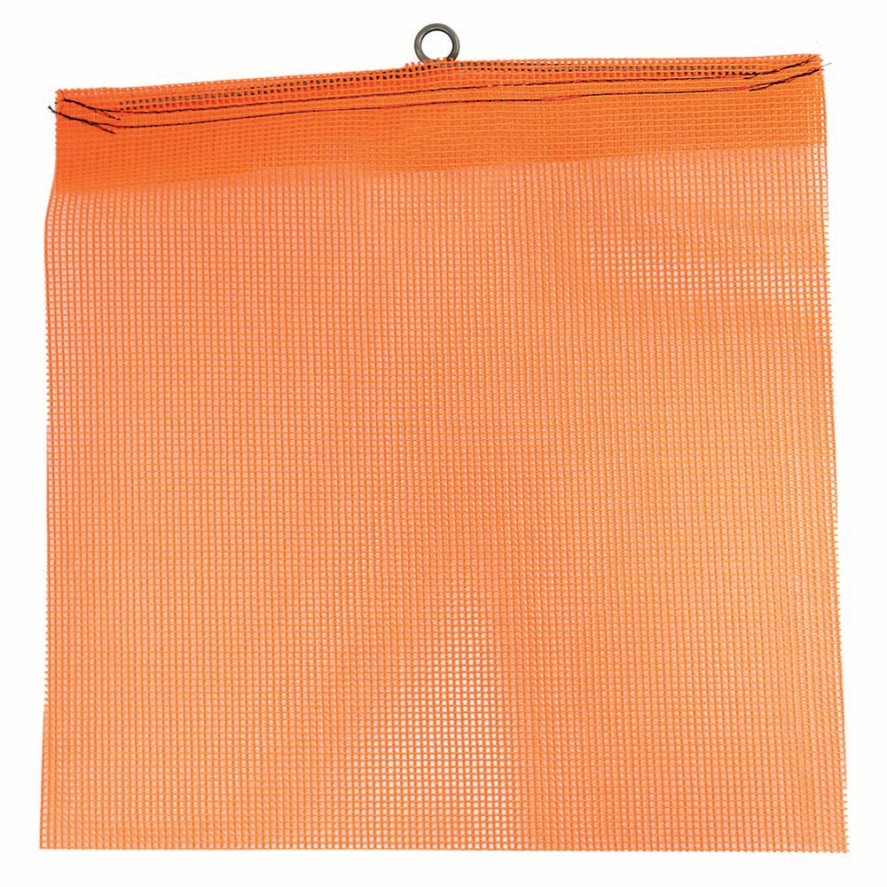 SafeTruck 18” x 18” Orange Mesh Flag w/Wire Loop