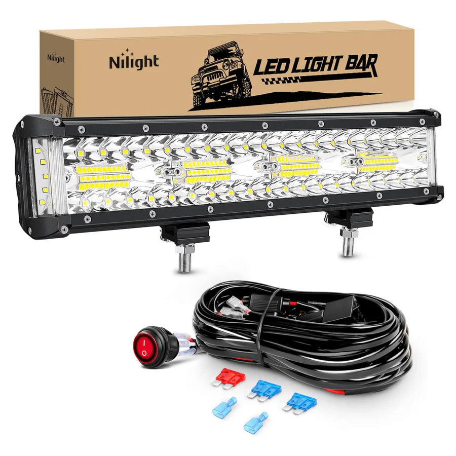 Nilight 12inch Side-Shooter 270W LED Light Bar