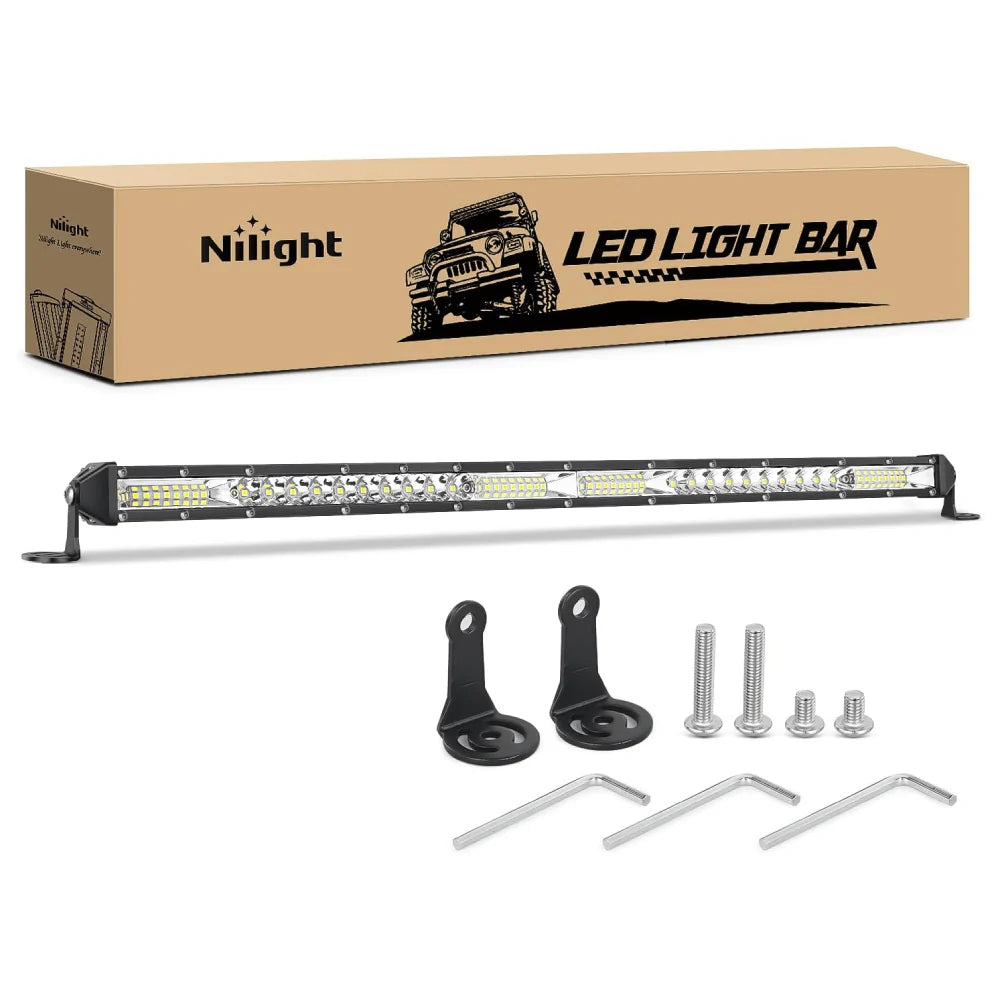 Nilight Ultra-Slim Spot/Flood Combo Light Bar