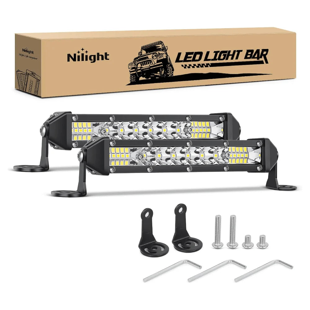 Nilight Ultra-Slim Spot/Flood Combo Light Bar