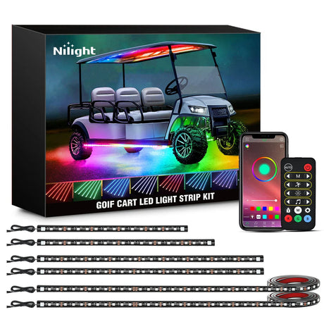 Nilight Underglow Kit for EZGO Yamaha Club Car