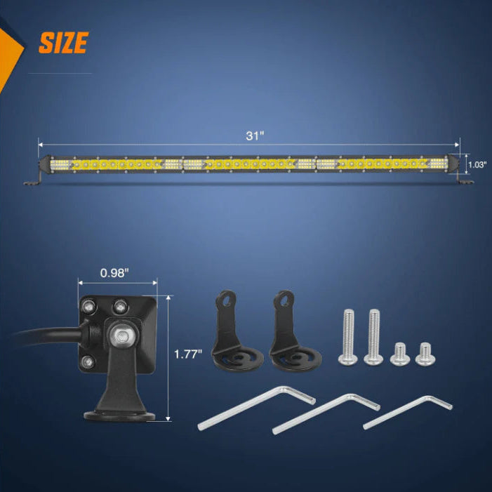 Nilight Ultra-Slim Spot/Flood Combo Light Bar