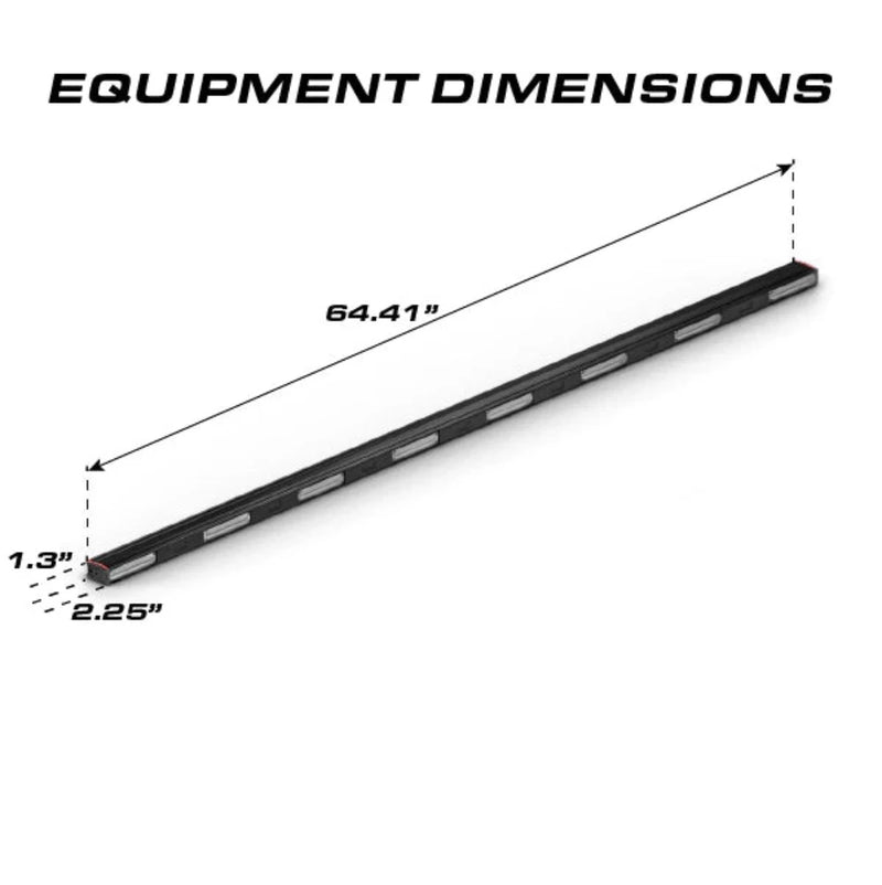 Feniex Fusion-A Rocker Panel Stick Light Equipment Dimensions