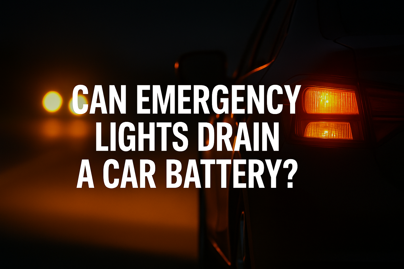 Can Emergency Lights Drain a Car Battery?