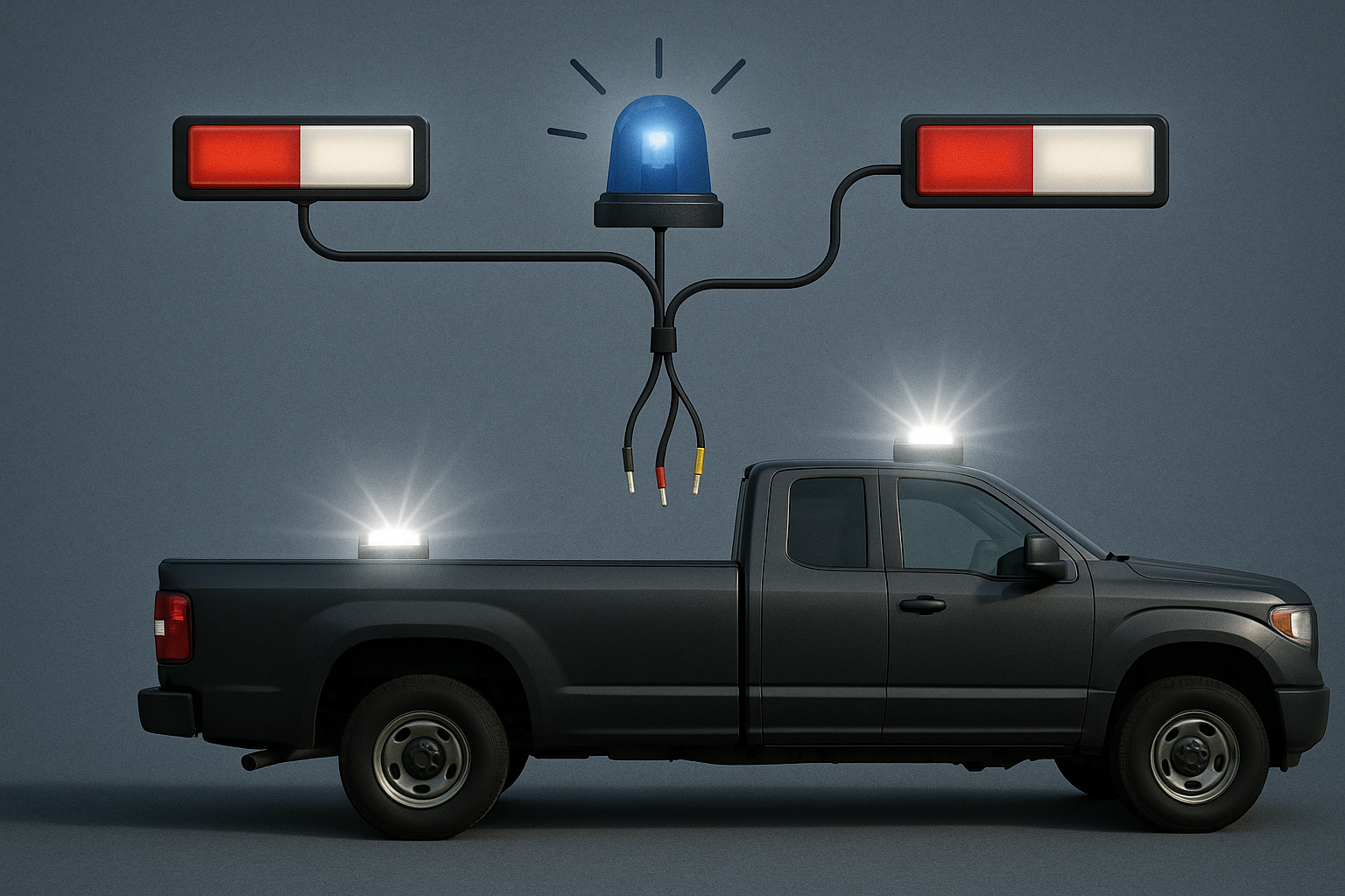 How Do I Properly Wire Multiple Emergency Lights on My Vehicle?