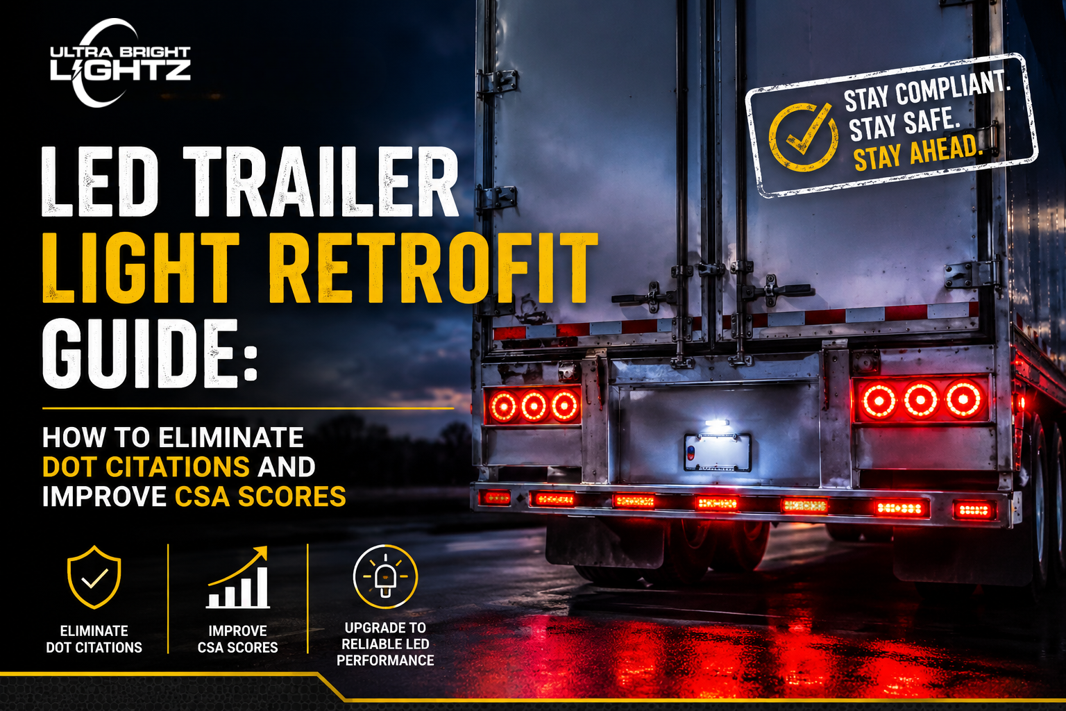 LED Trailer Light Retrofit Guide: How to Eliminate DOT Citations and Improve CSA Scores