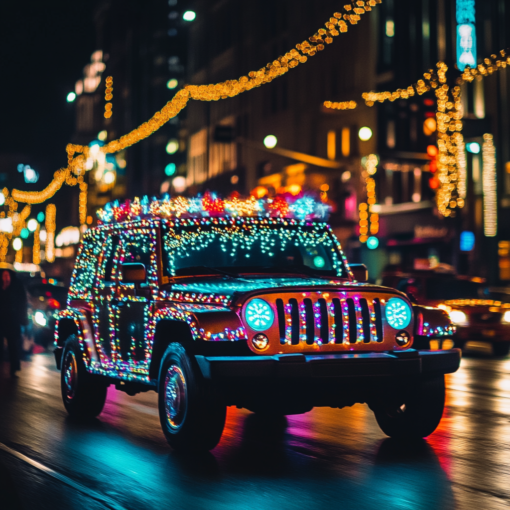 Is It Illegal to Drive With Christmas Lights On Your Car?