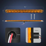 Nilight 16 inch Trailer Light Bar (Pair)