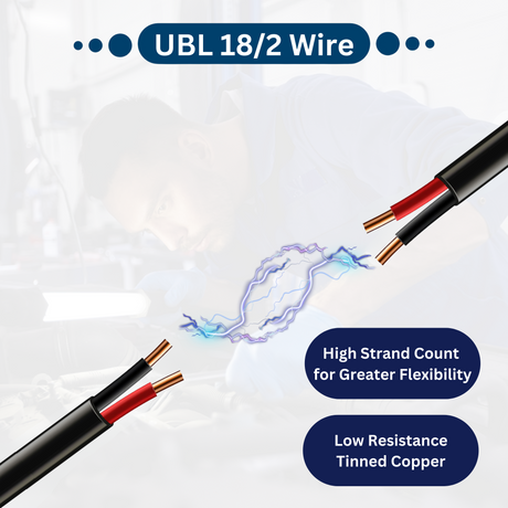 UBL 18/2 Wire - 1 Foot