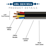 UBL 18/4 Wire - 1 Foot