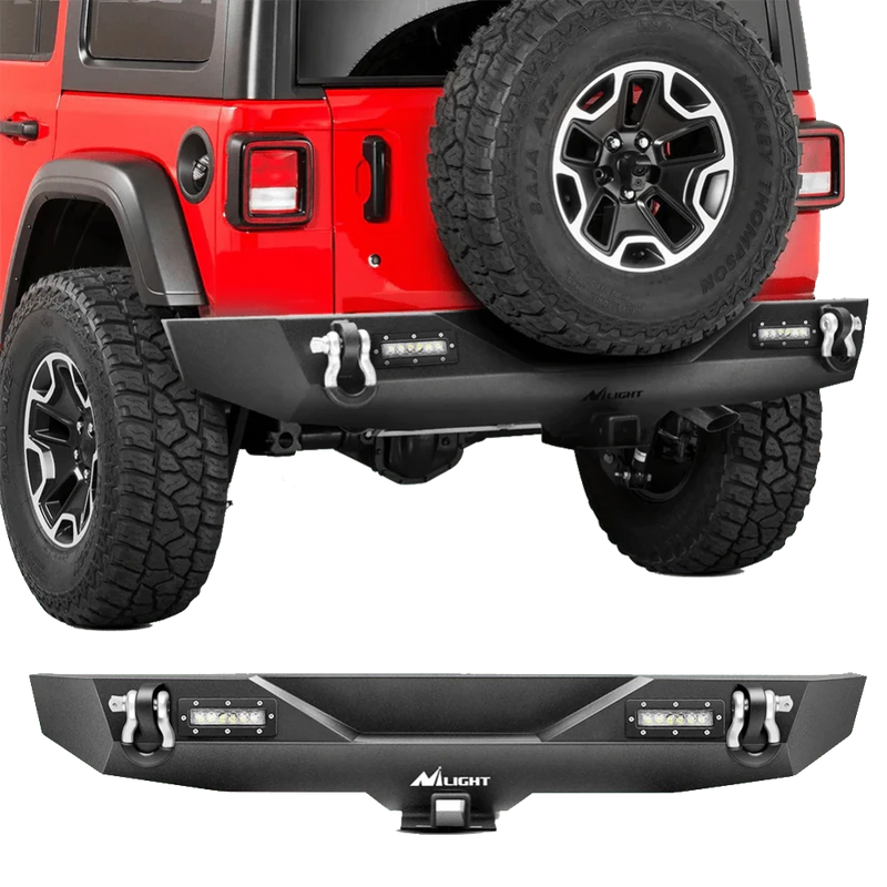 Nilight 18-19 Jeep Wrangler JL Rear Bumper