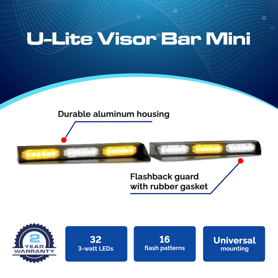 LED Visor Lights & Visor Light Bars – Ultra Bright Lightz