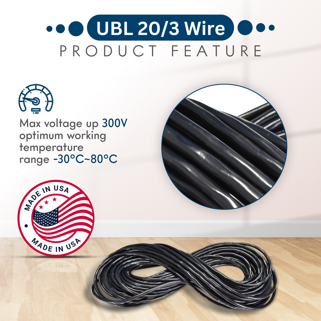 UBL 20/3 Wire - 1 Foot