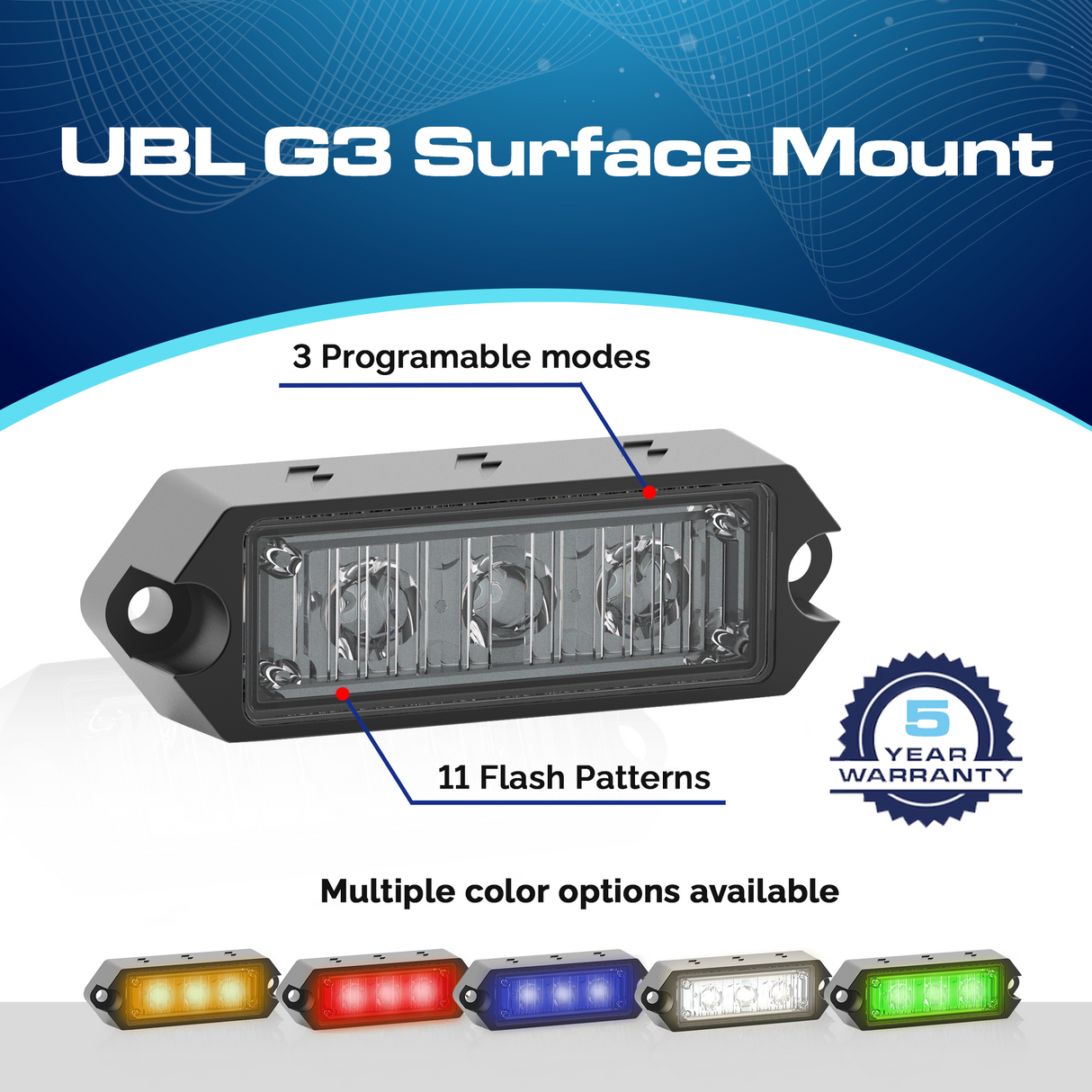 UBL G3 Surface Mount Colors