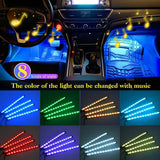 Nilight Interior LED Light Strips 4pcs