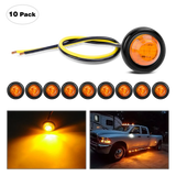 Nilight 3/4 Inch Round Grommet Marker Lights (10pcs)