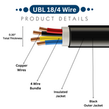 UBL 18/4 Wire - 1 Foot