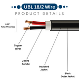 UBL 18/2 Wire - 1 Foot