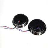 UBL 4 inch Round Trailer Lights w/ Chrome Flange (Pair)