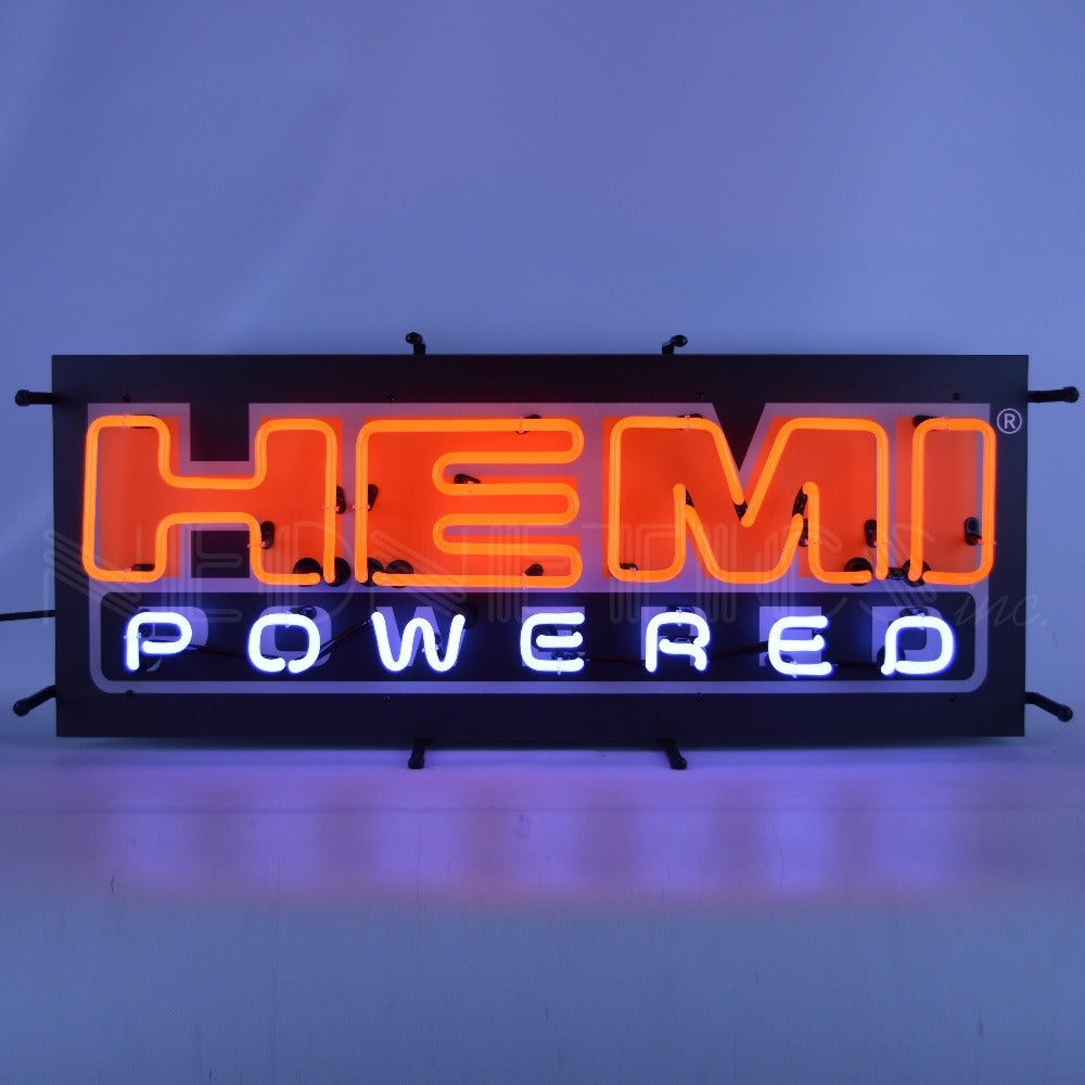 Hemi Powered Neon Sign w/Backing