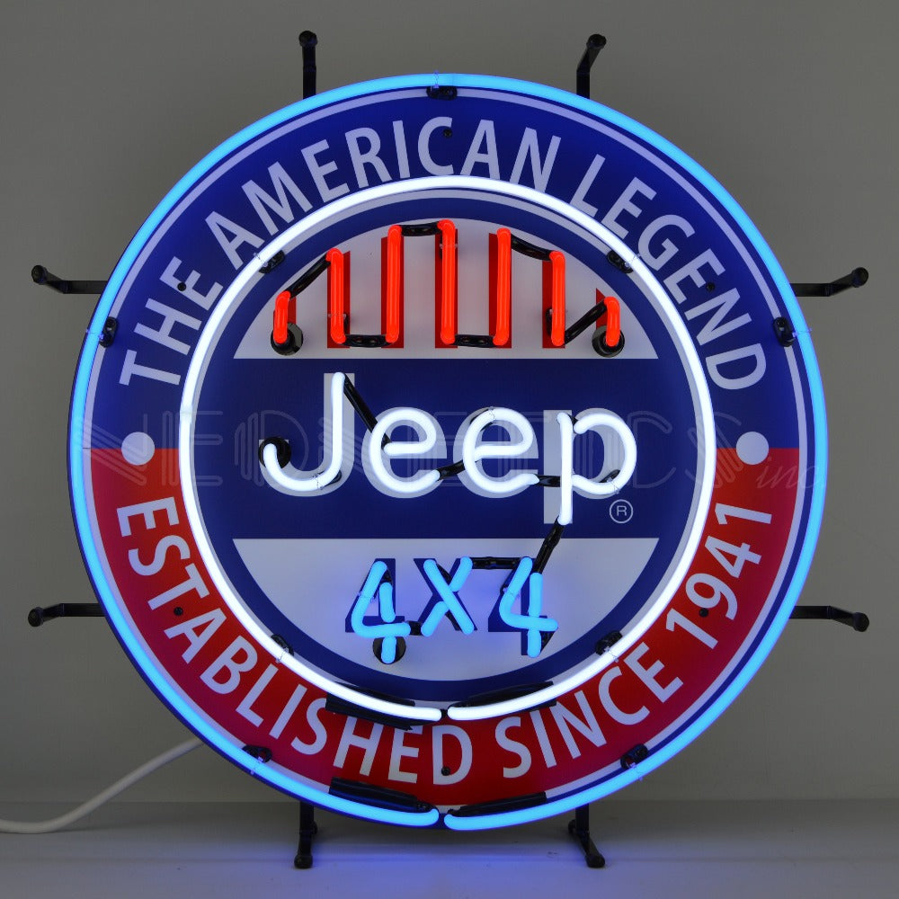 Jeep 4x4 The American Legend Neon Sign